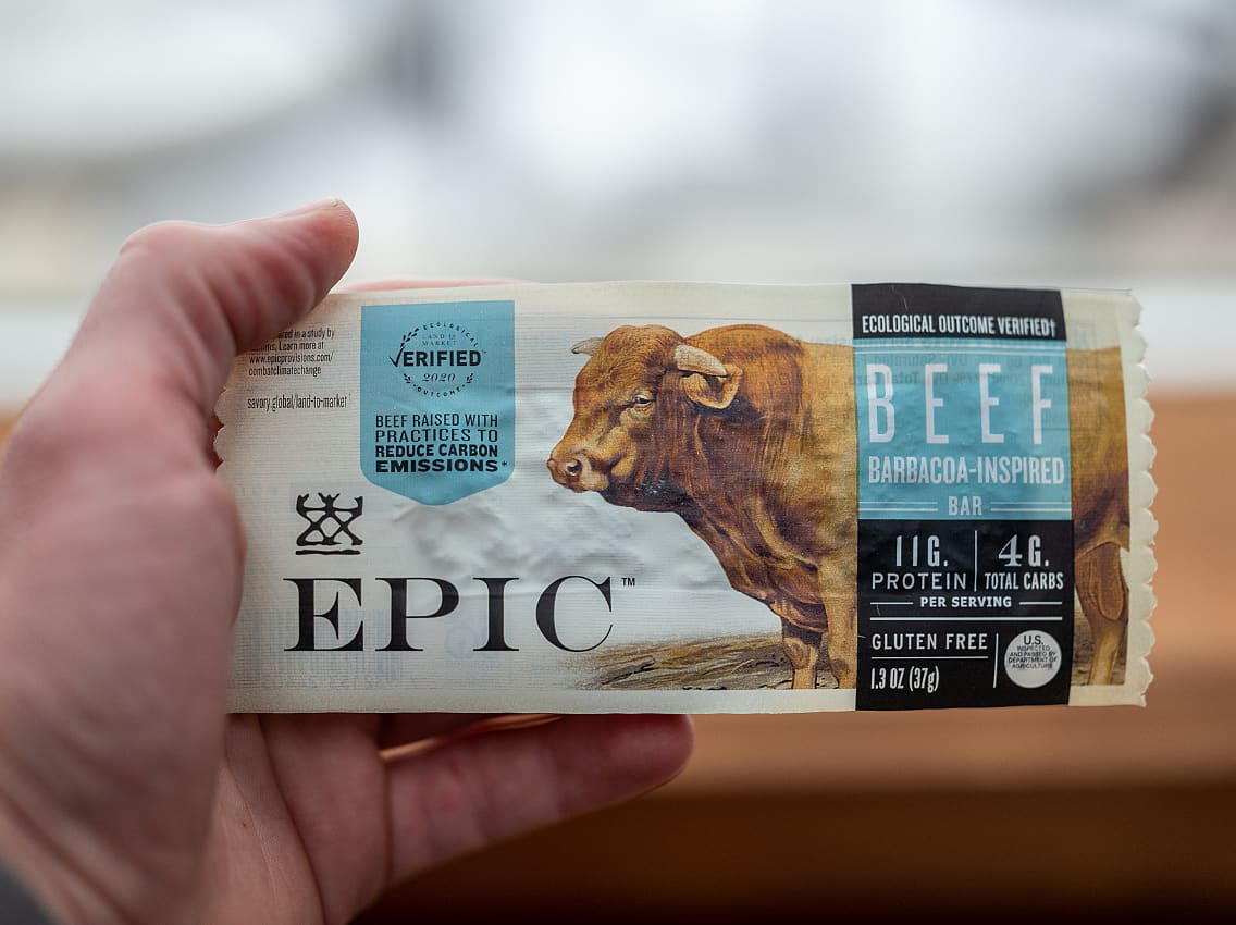 Introducing EPIC Provisions' first bar made from beef raised using